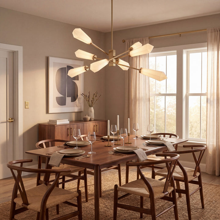 Savoy House - 1-6120-8-127 - LED Chandelier - Leland - Noble Brass