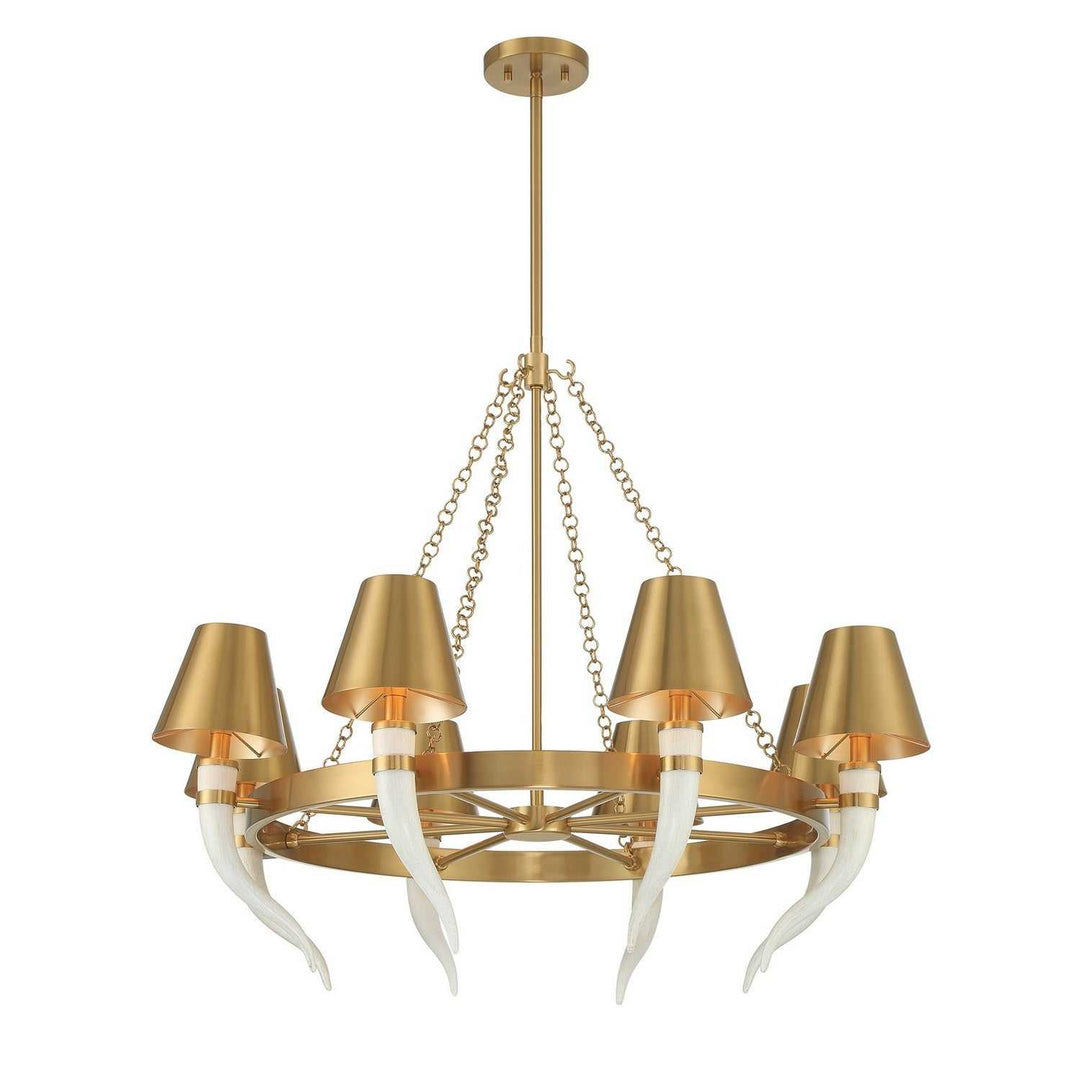 Savoy House - 1-6306-8-322 - Eight Light Chandelier - Hearne - Warm Brass