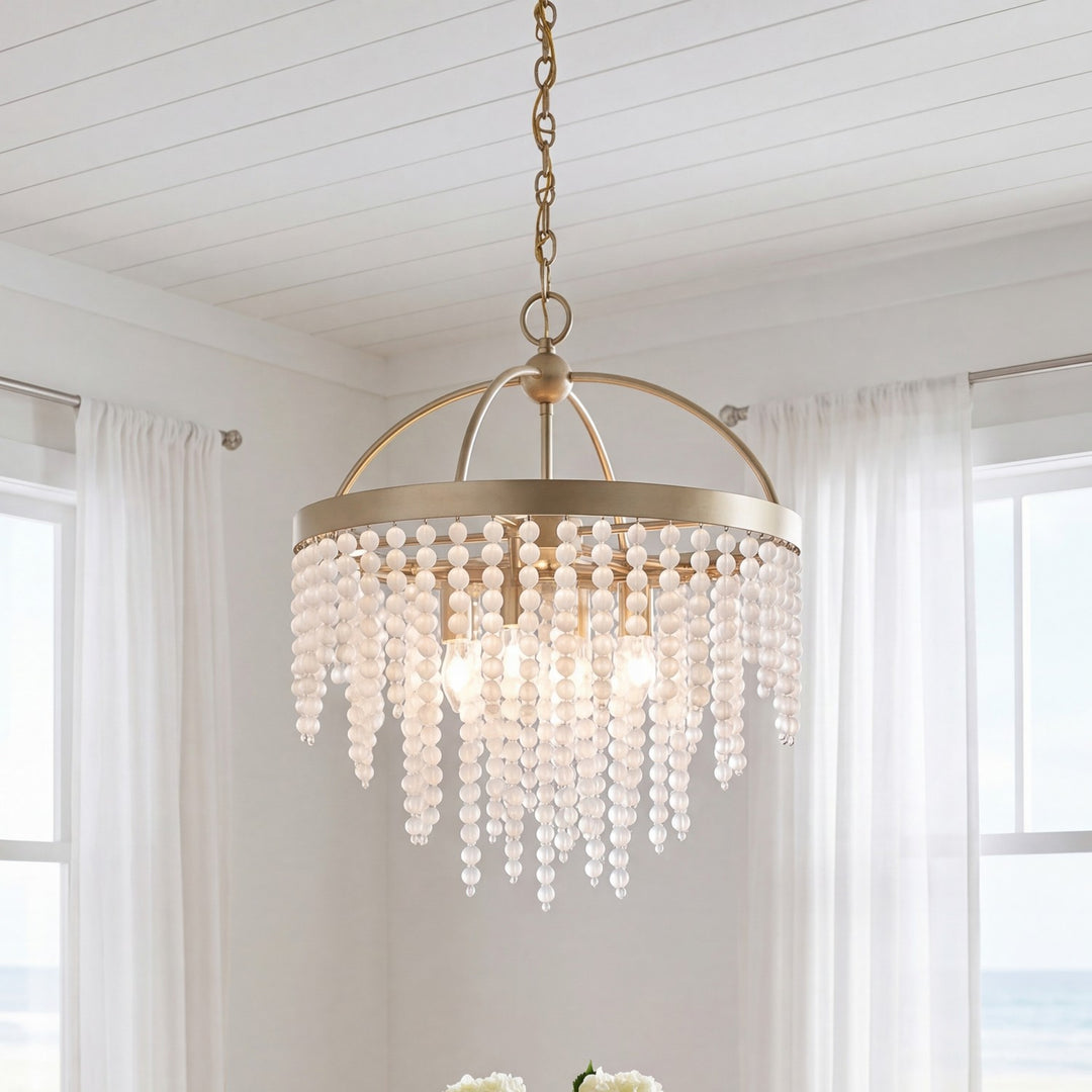Savoy House - 1-6450-4-127 - Four Light Chandelier - Jeanette - Noble Brass