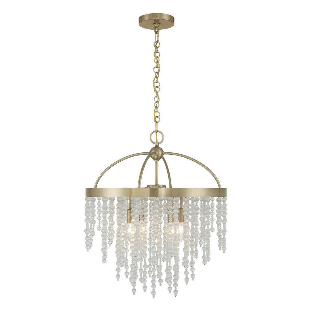 Savoy House - 1-6450-4-127 - Four Light Chandelier - Jeanette - Noble Brass