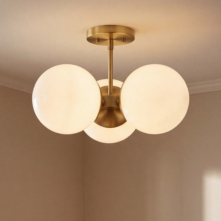 Savoy House - 1-6523-3-322 - Three Light Chandelier - Turin - Warm Brass
