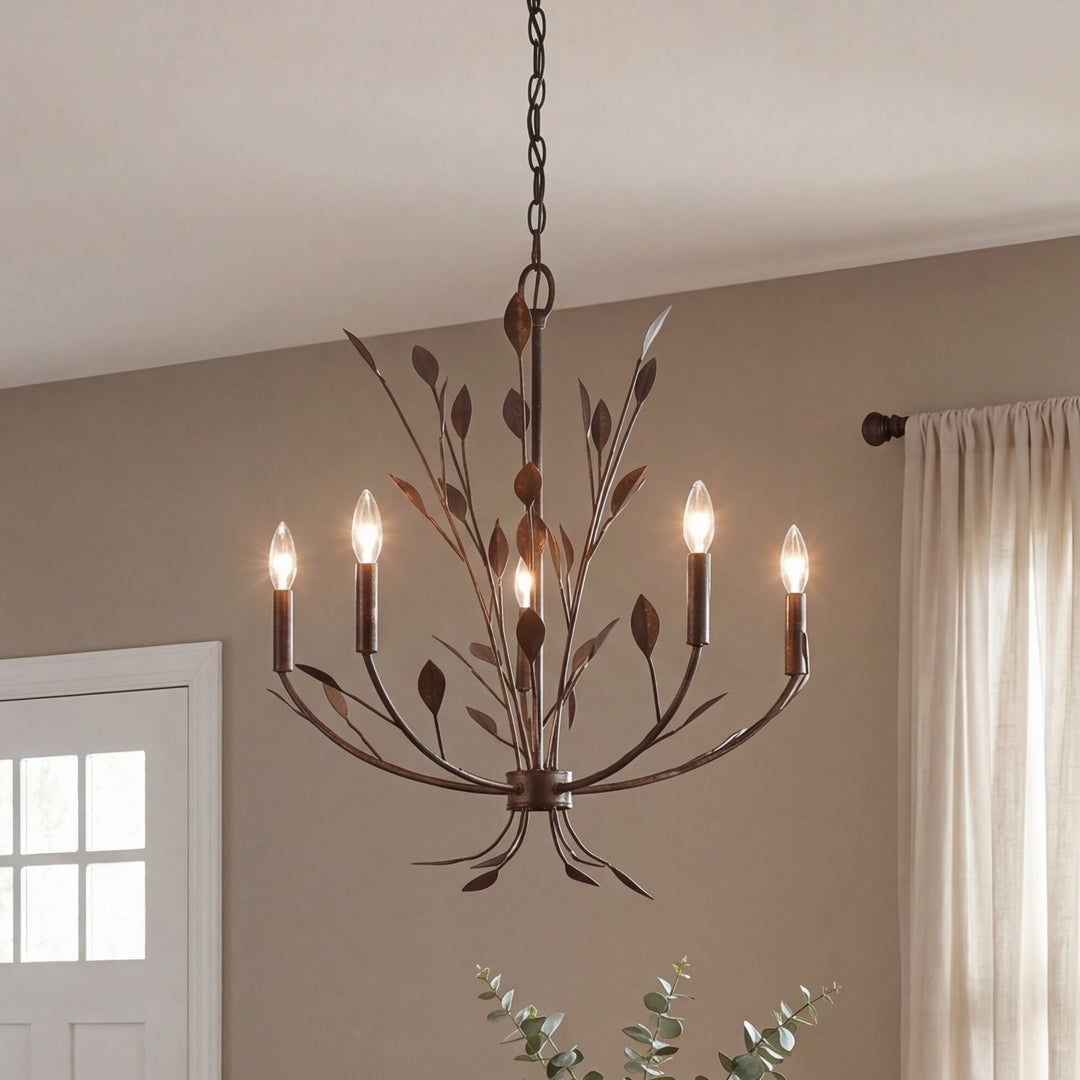Savoy House - 1-6706-5-334 - Five Light Chandelier - Laska - Enchanted Bronze