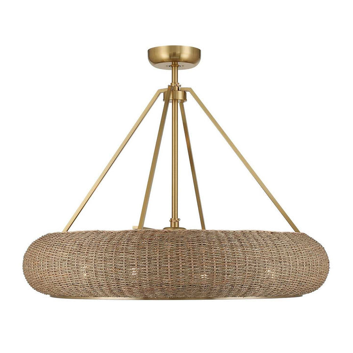 Savoy House - 40-FD-8302-322 - Four Light Fan D'Lier - Gaia - Warm Brass