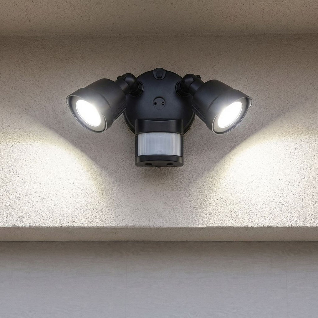 Savoy House - 4-FLOOD-MS-A2-3CCT-BK - LED Motion Sensored Double Flood Light - Matte Black