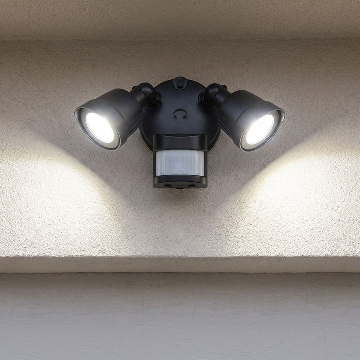 Savoy House - 4-FLOOD-MS-A2-3CCT-BK - LED Motion Sensored Double Flood Light - Matte Black