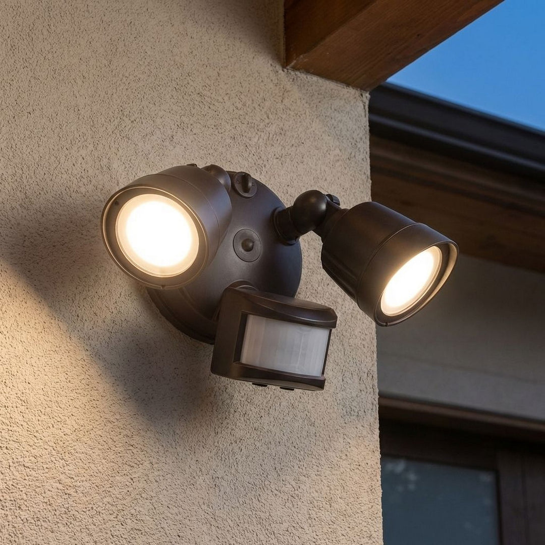 Savoy House - 4-FLOOD-MS-A2-3CCT-BZ - LED Motion Sensored Double Flood Light - Bronze