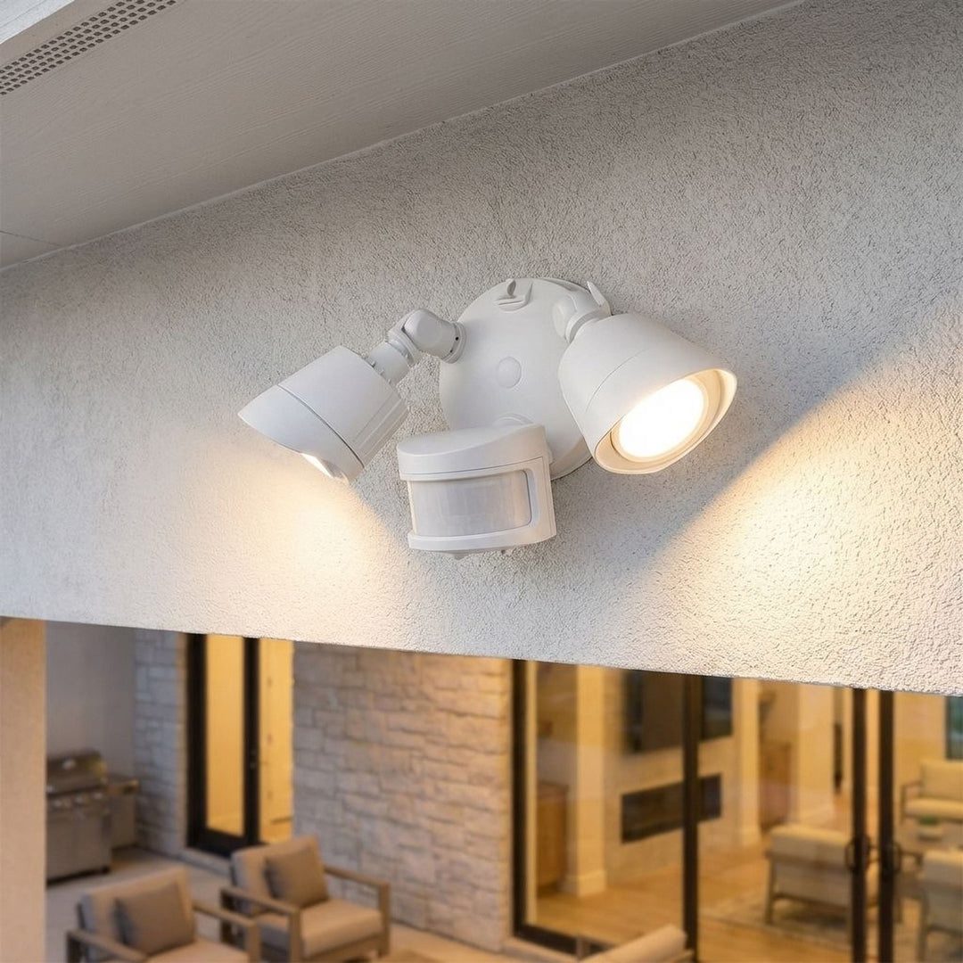 Savoy House - 4-FLOOD-MS-A2-3CCT-WH - LED Motion Sensored Double Flood Light - White