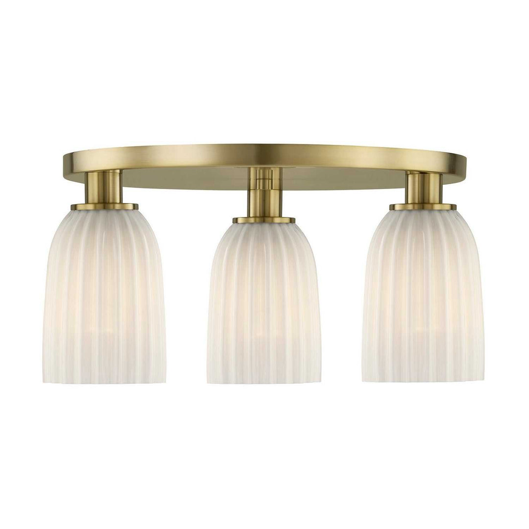 Savoy House - 6-1247-3-127 - Three Light Flush Mount - Baldwin - Noble Brass