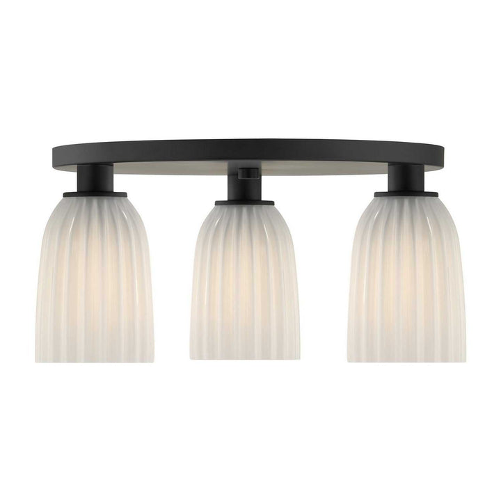 Savoy House - 6-1247-3-89 - Three Light Flush Mount - Baldwin - Matte Black