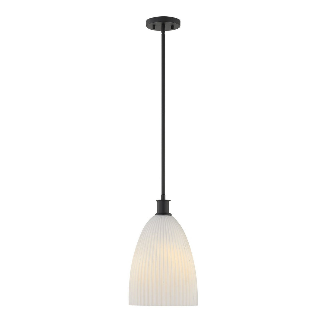 Savoy House - 7-1244-1-89 - One Light Pendant - Baldwin - Matte Black