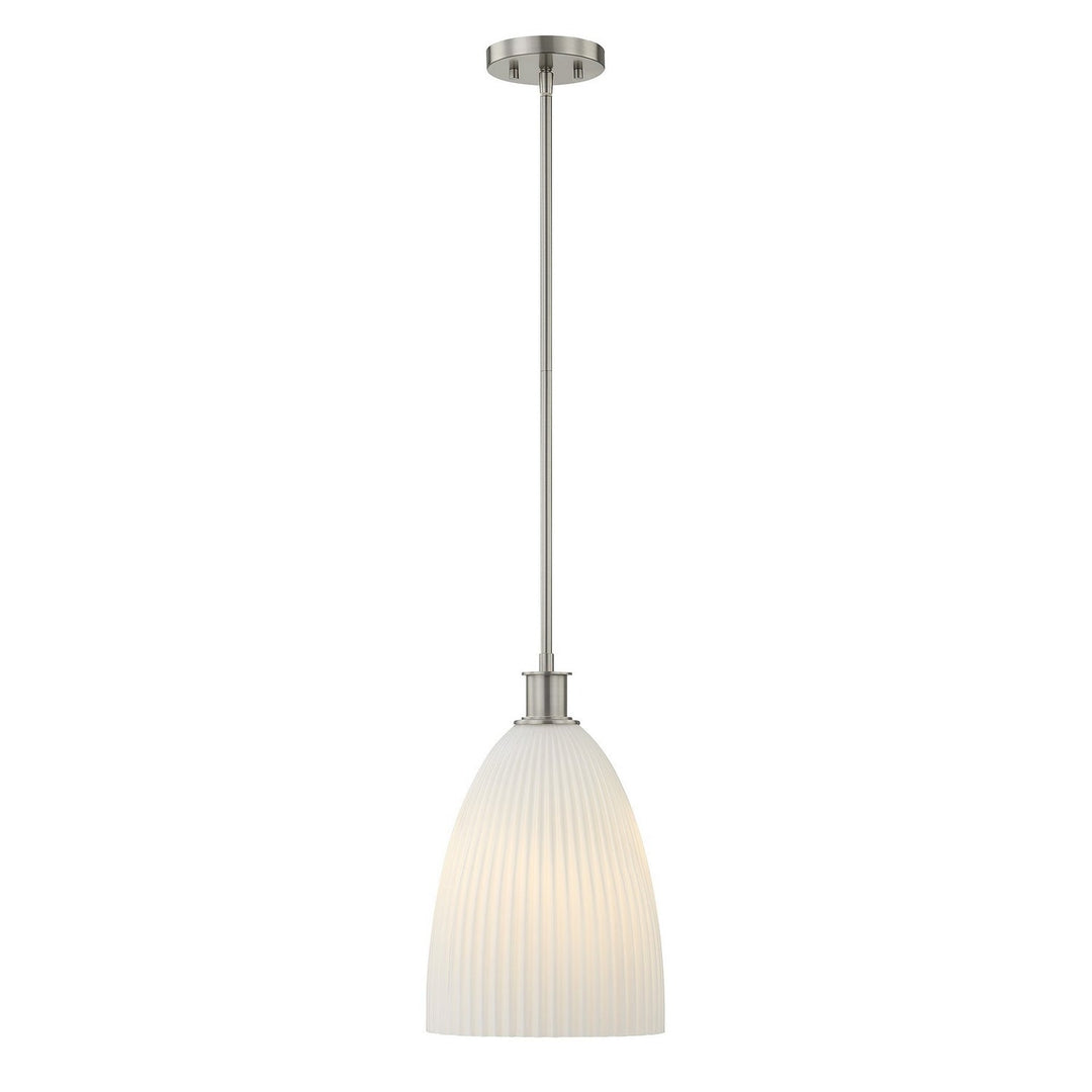 Savoy House - 7-1244-1-SN - One Light Pendant - Baldwin - Satin Nickel