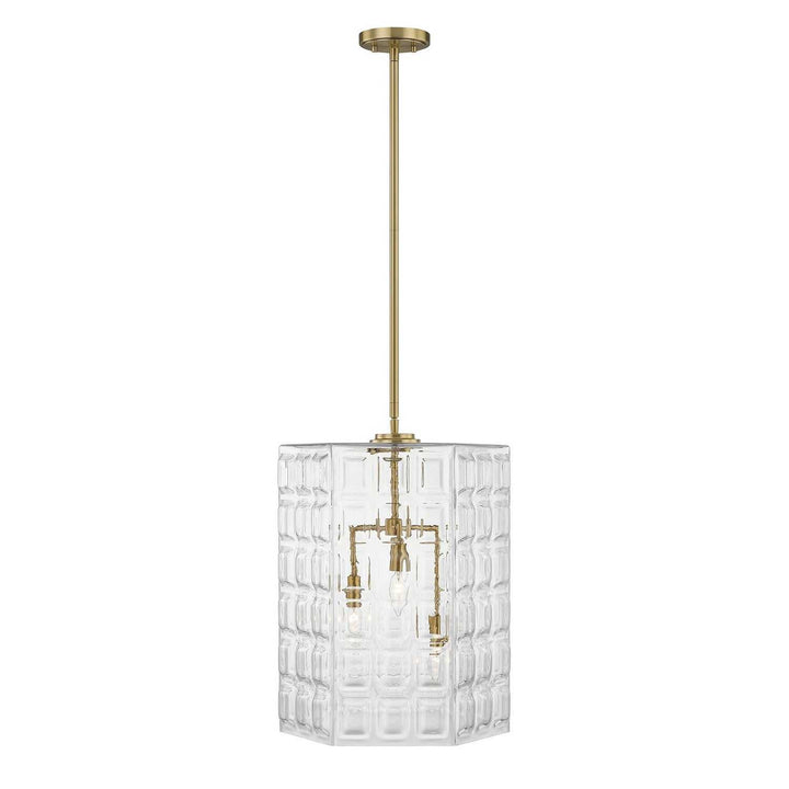 Savoy House - 7-6209-3-322 - Three Light Pendant - Reddick - Warm Brass