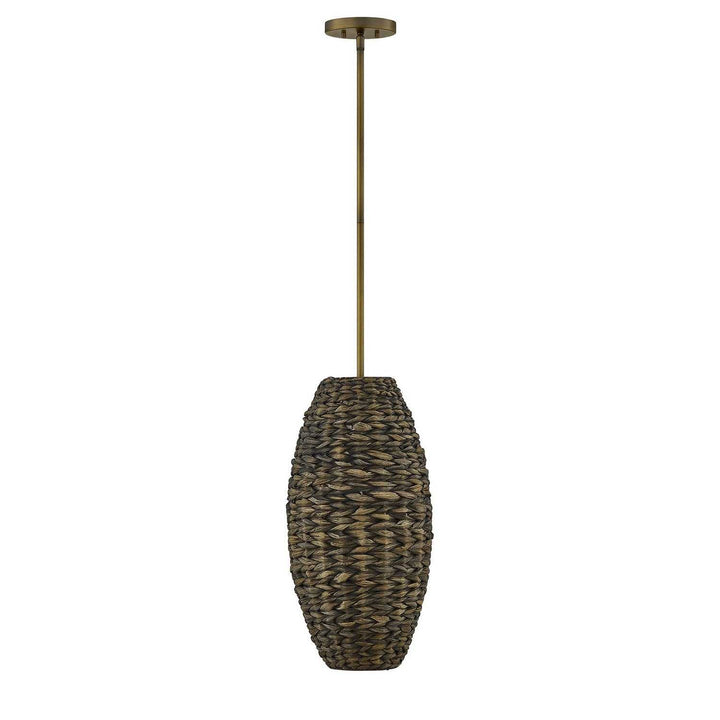 Savoy House - 7-8416-1-220 - One Light Pendant - Tierra Brisa - Riviera Brass