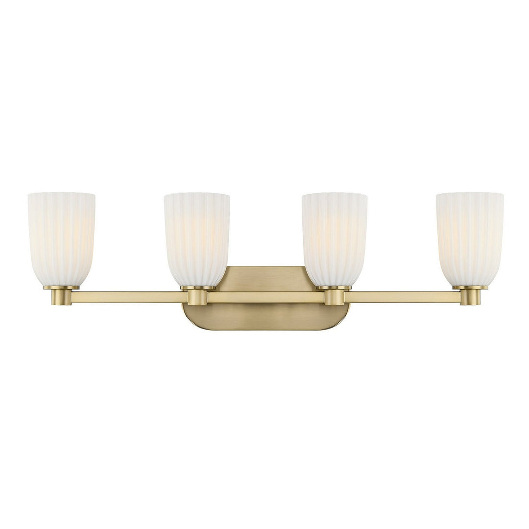 Savoy House - 8-1245-4-127 - Four Light Bathroom Vanity - Baldwin - Noble Brass