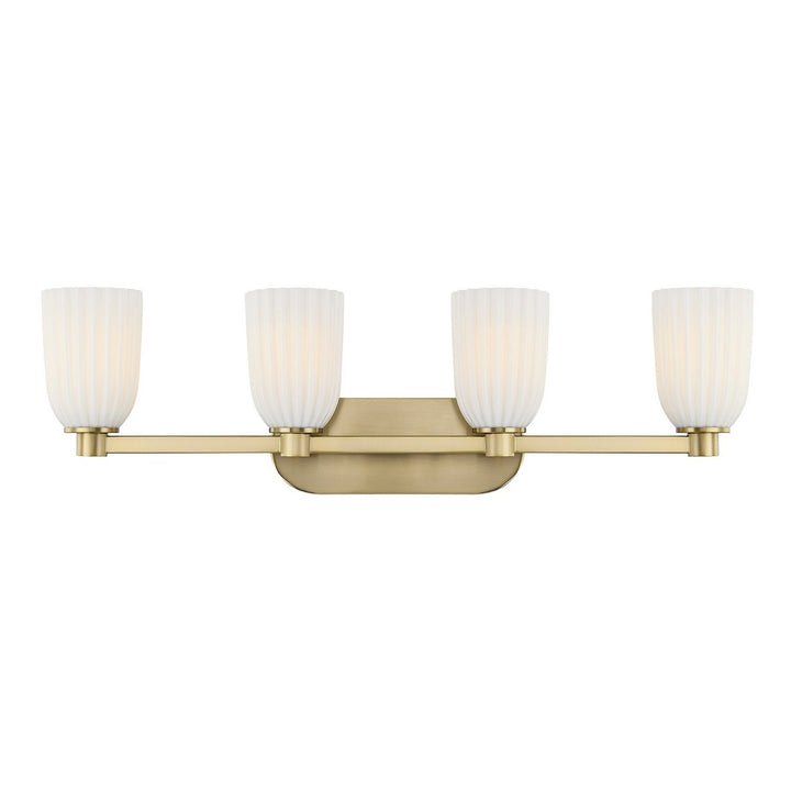 Savoy House - 8-1245-4-127 - Four Light Bathroom Vanity - Baldwin - Noble Brass