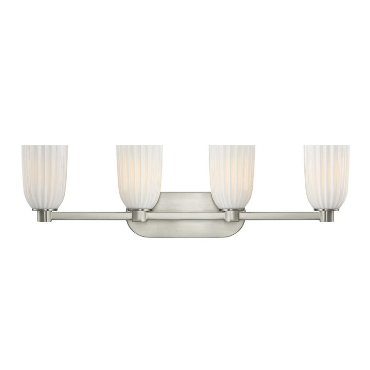 Savoy House - 8-1245-4-SN - Four Light Bathroom Vanity - Baldwin - Satin Nickel