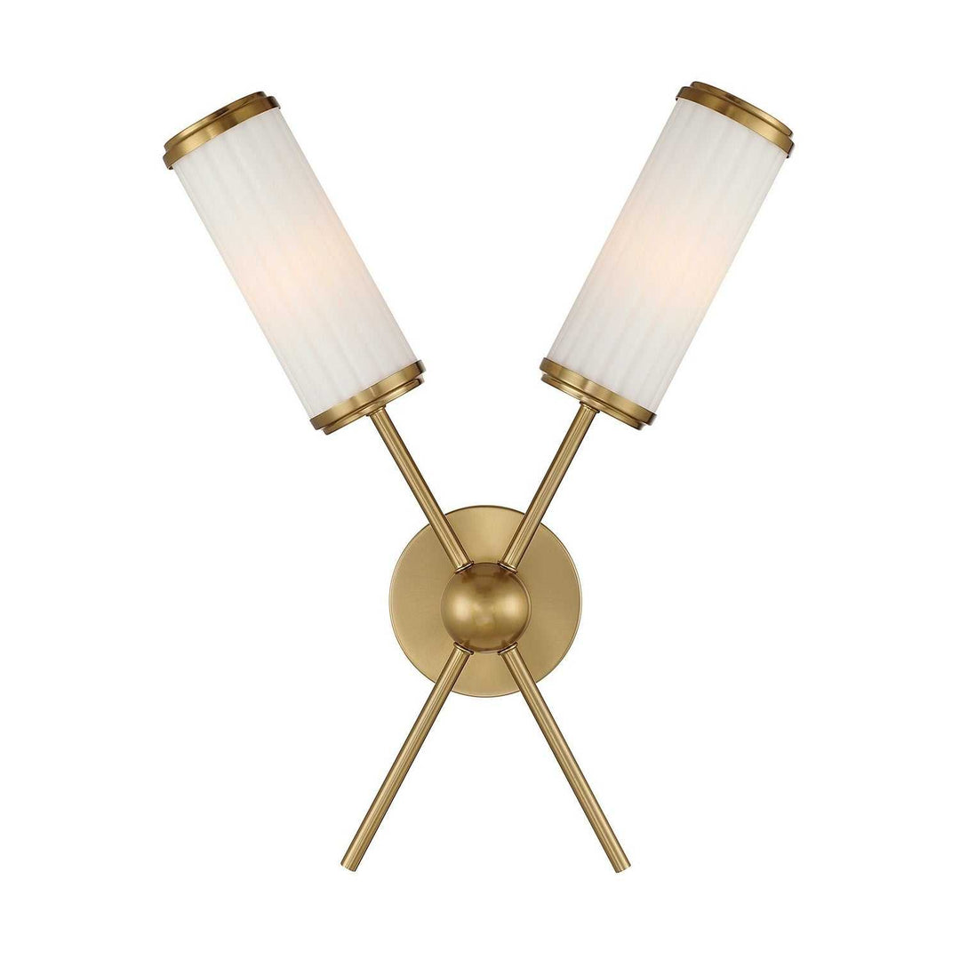 Savoy House - 9-3199-2-322 - Two Light Wall Sconce - Denison - Warm Brass