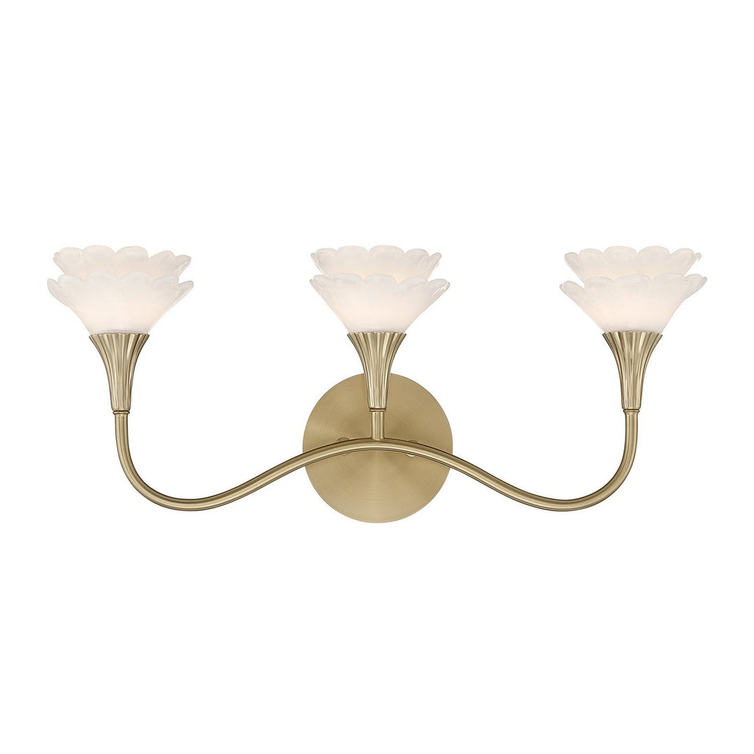 Savoy House - 8-5081-3-127 - Three Light Bathroom Vanity - Florena - Noble Brass