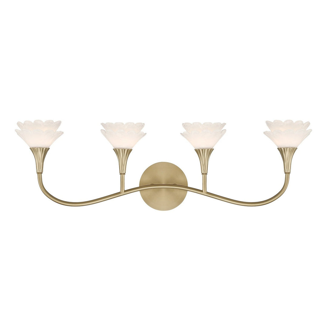 Savoy House - 8-5081-4-127 - Four Light Bathroom Vanity - Florena - Noble Brass