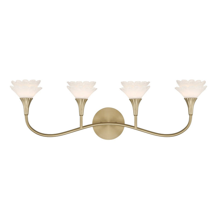 Savoy House - 8-5081-4-127 - Four Light Bathroom Vanity - Florena - Noble Brass