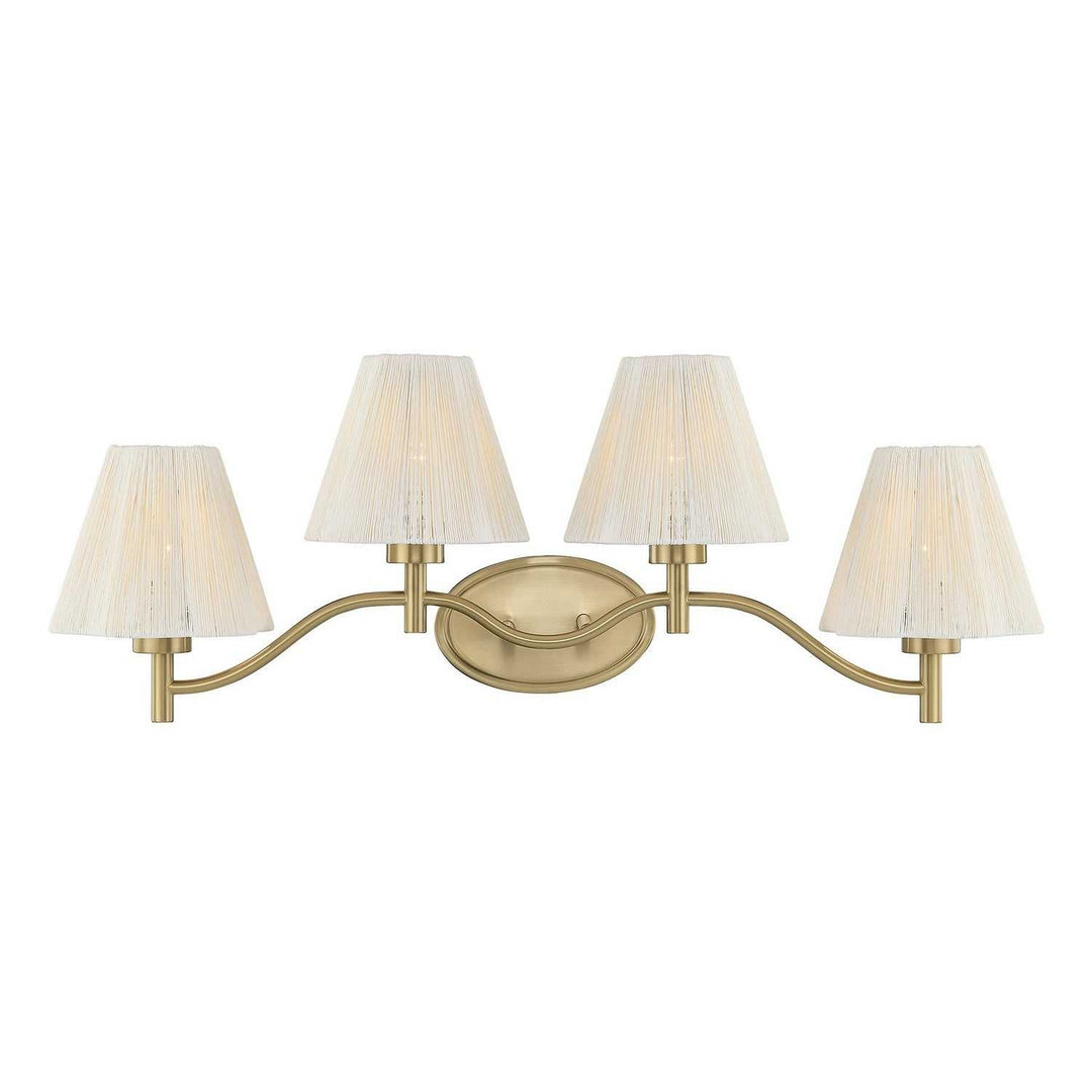 Savoy House - 8-6081-4-127 - Four Light Bathroom Vanity - Rosa - Noble Brass