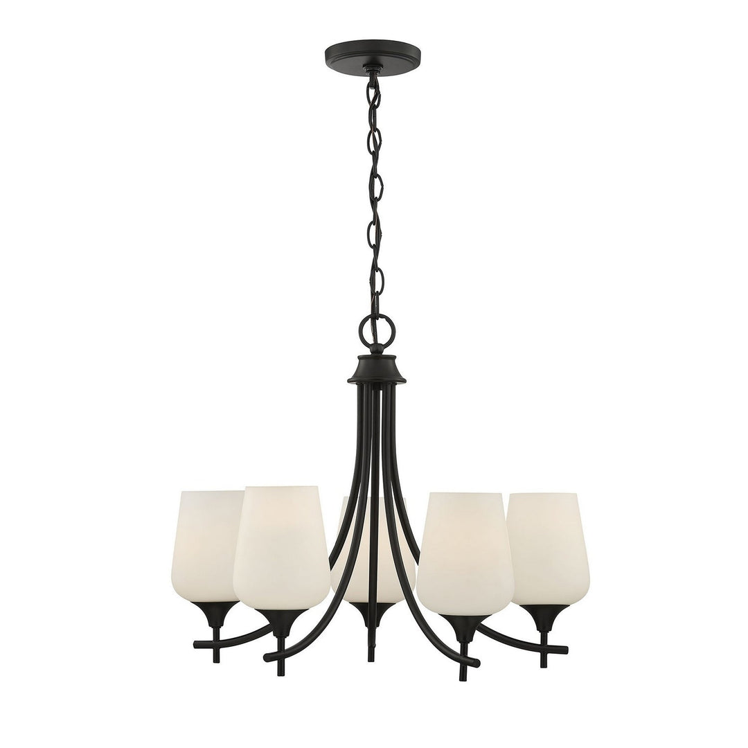 Savoy House - 1-6032-5-BK - Five Light Chandelier - Octave - Matte Black