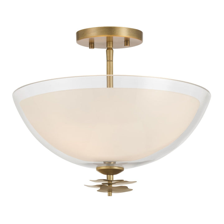 Minka-Lavery - 10255-732 - Three Light Semi-Flush Mount - Elowen - Legacy Brass