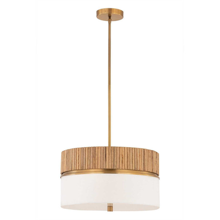 Nebri Three Light Pendant in Legacy Brass Minka-Lavery