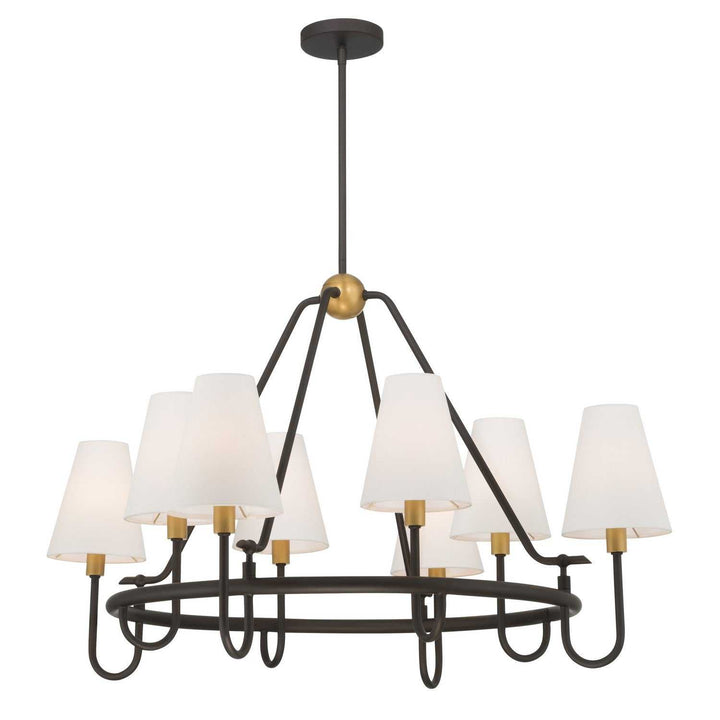 Bellforge Eight Light Pendant in Legacy Brass Minka-Lavery