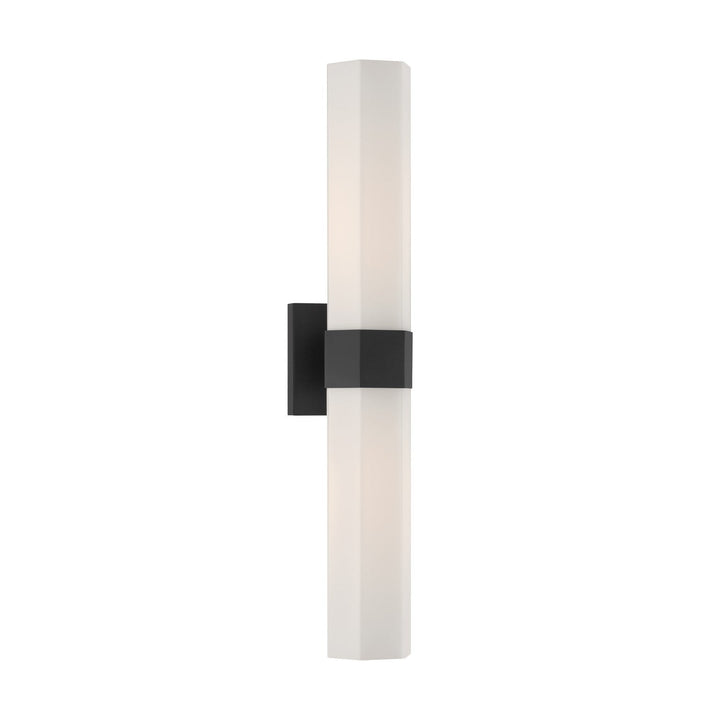 Delgada Two Light Bath Bar in Dark Matte Black Minka-Lavery