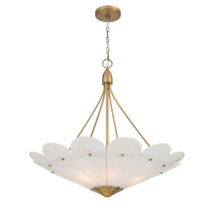 Althira Six Light Pendant in Legacy Brass Minka-Lavery