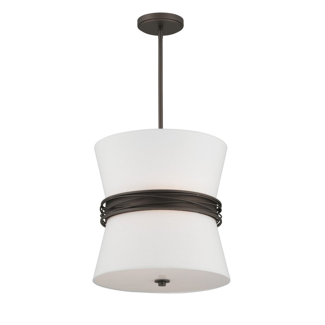 Dalvor Three Light Pendant in Dark Bronze Minka-Lavery