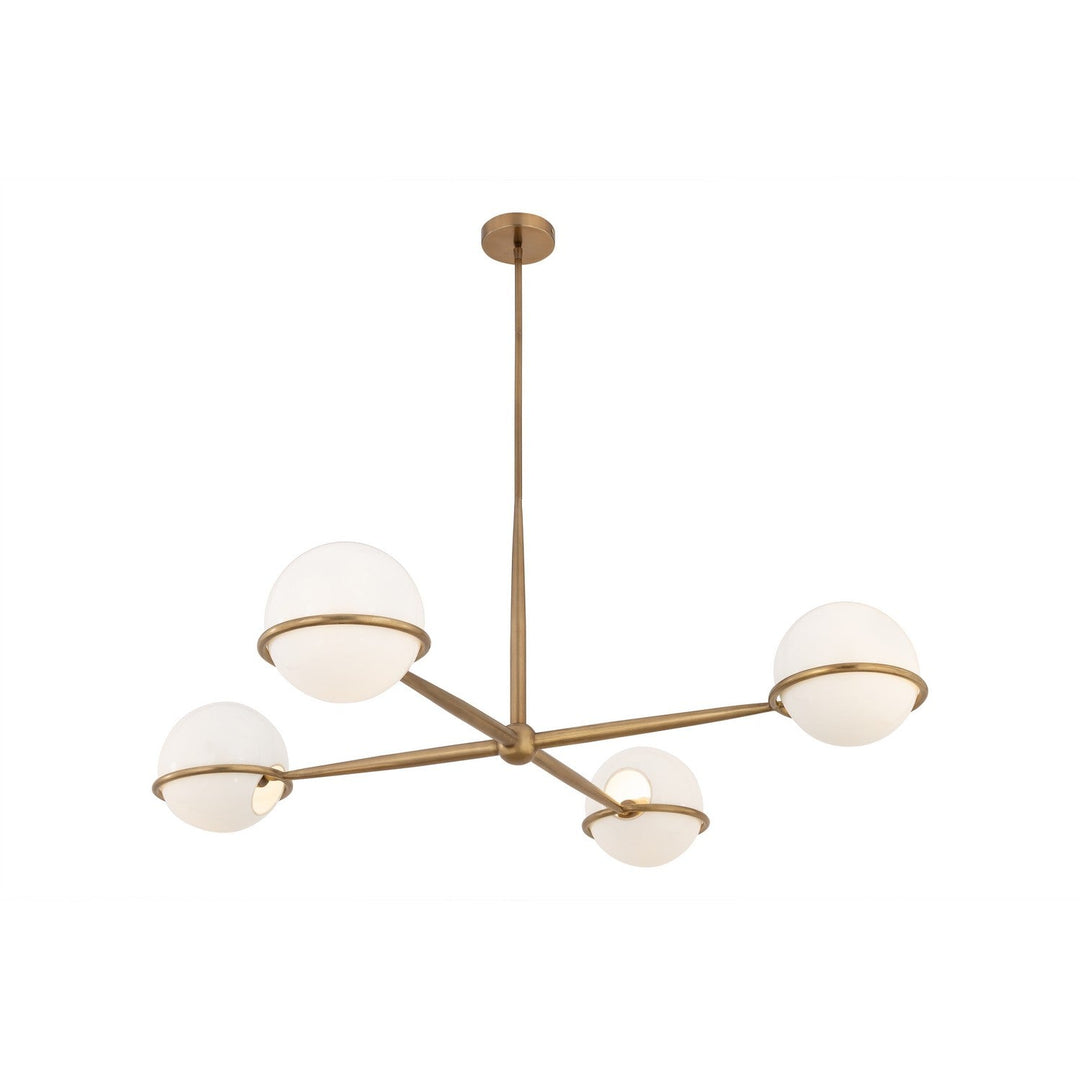 Orstyn Four Light Chandelier in Legacy Brass Minka-Lavery
