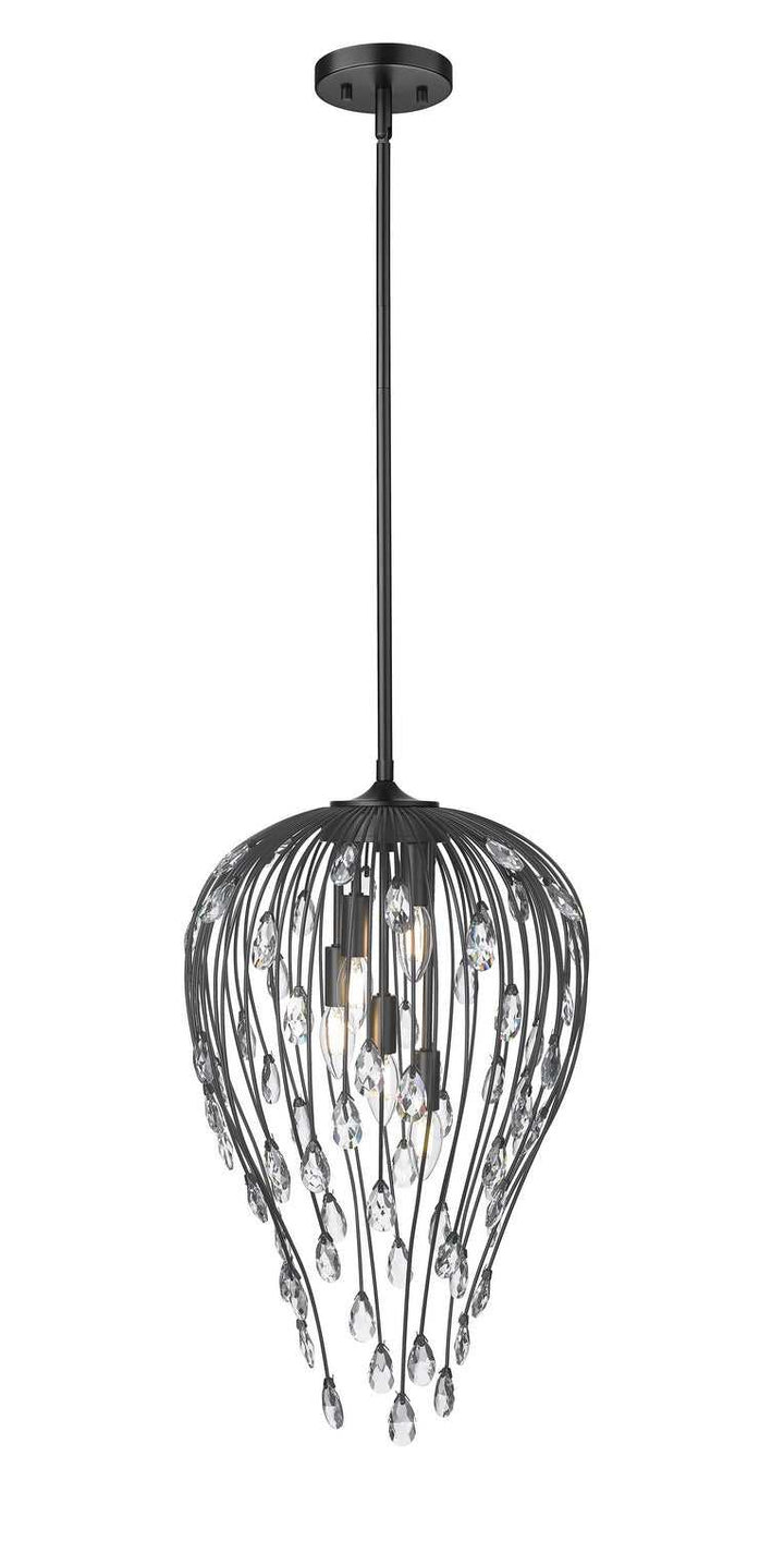 Z-Lite Canada - 1957P15-MB - Five Light Pendant - Gabriella - Matte Black