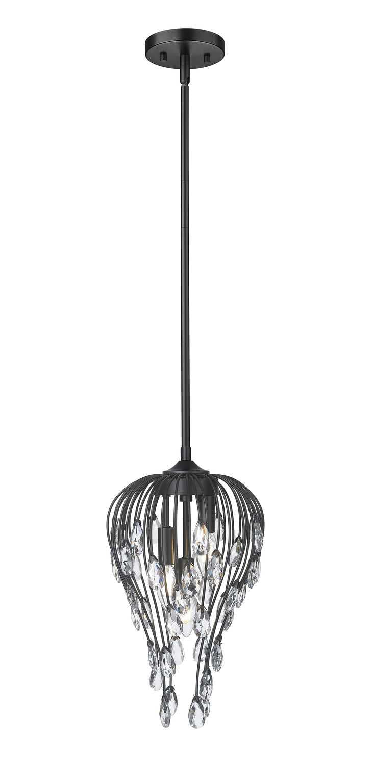 Z-Lite Canada - 1957P9-MB - Three Light Pendant - Gabriella - Matte Black