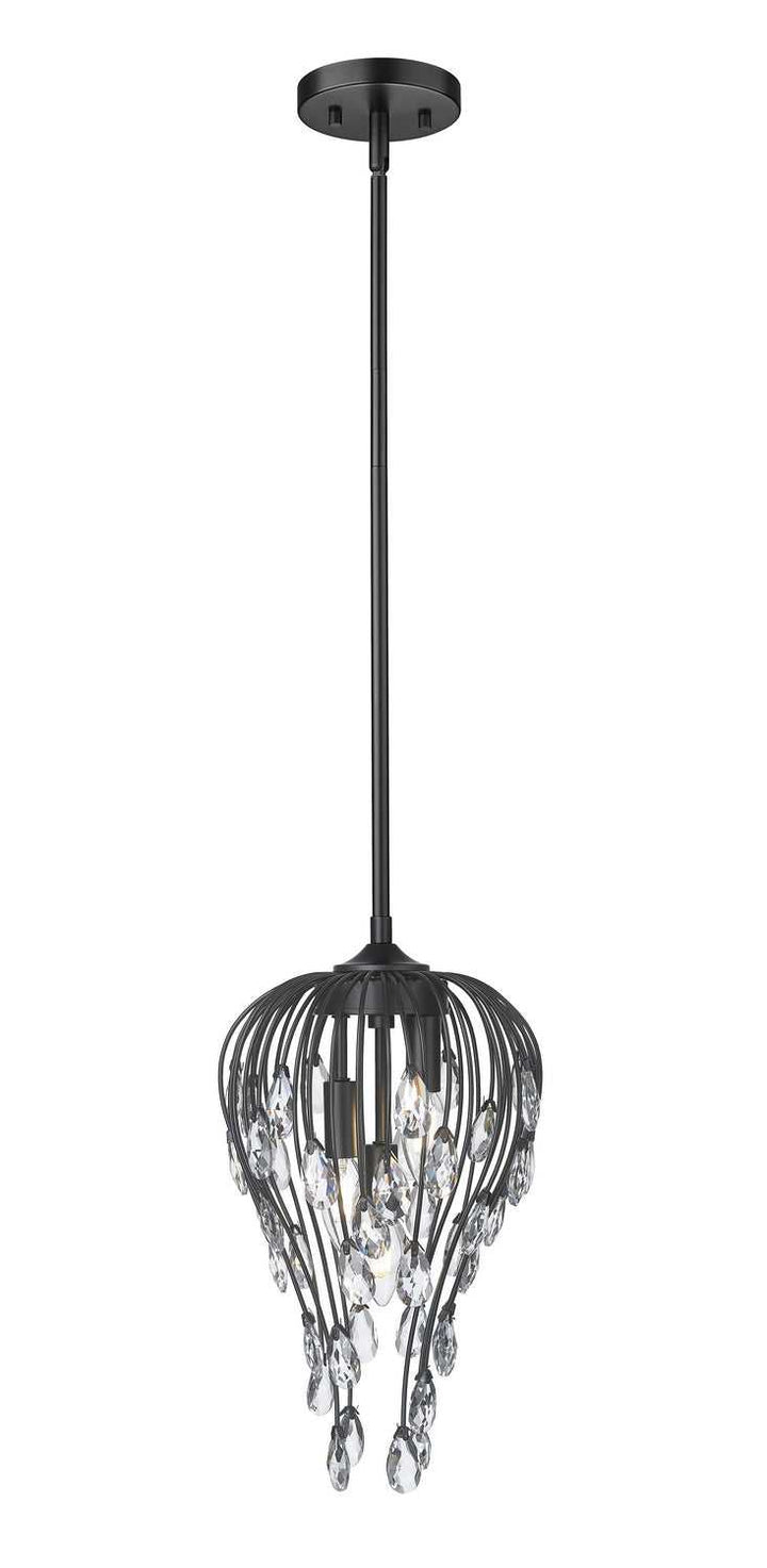 Z-Lite Canada - 1957P9-MB - Three Light Pendant - Gabriella - Matte Black