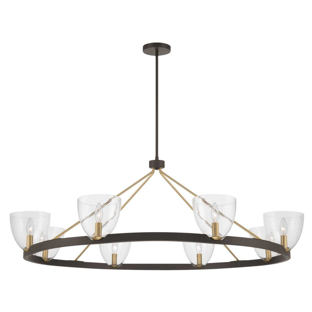 Noellea Eight Light Chandelier in Dark Bronze Minka-Lavery