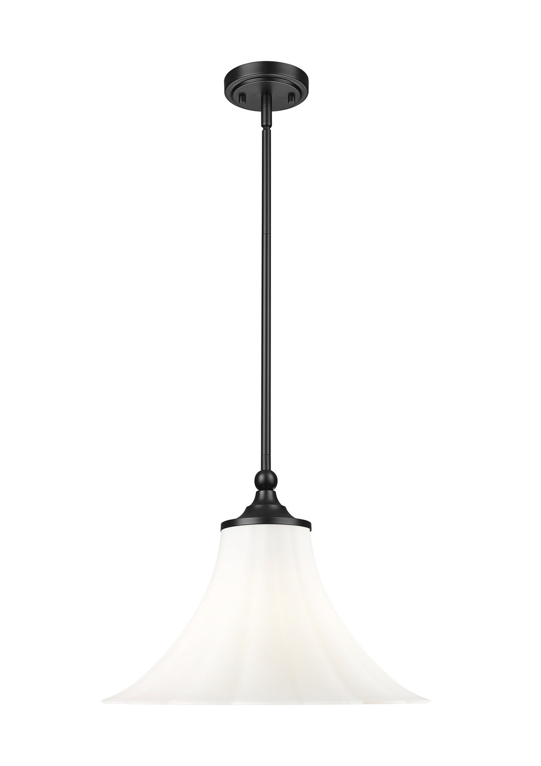 Z-Lite Canada - 1958P16-MB - One Light Pendant - Fleur - Matte Black