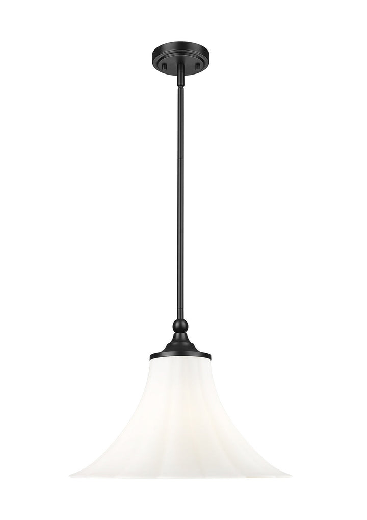 Z-Lite Canada - 1958P16-MB - One Light Pendant - Fleur - Matte Black