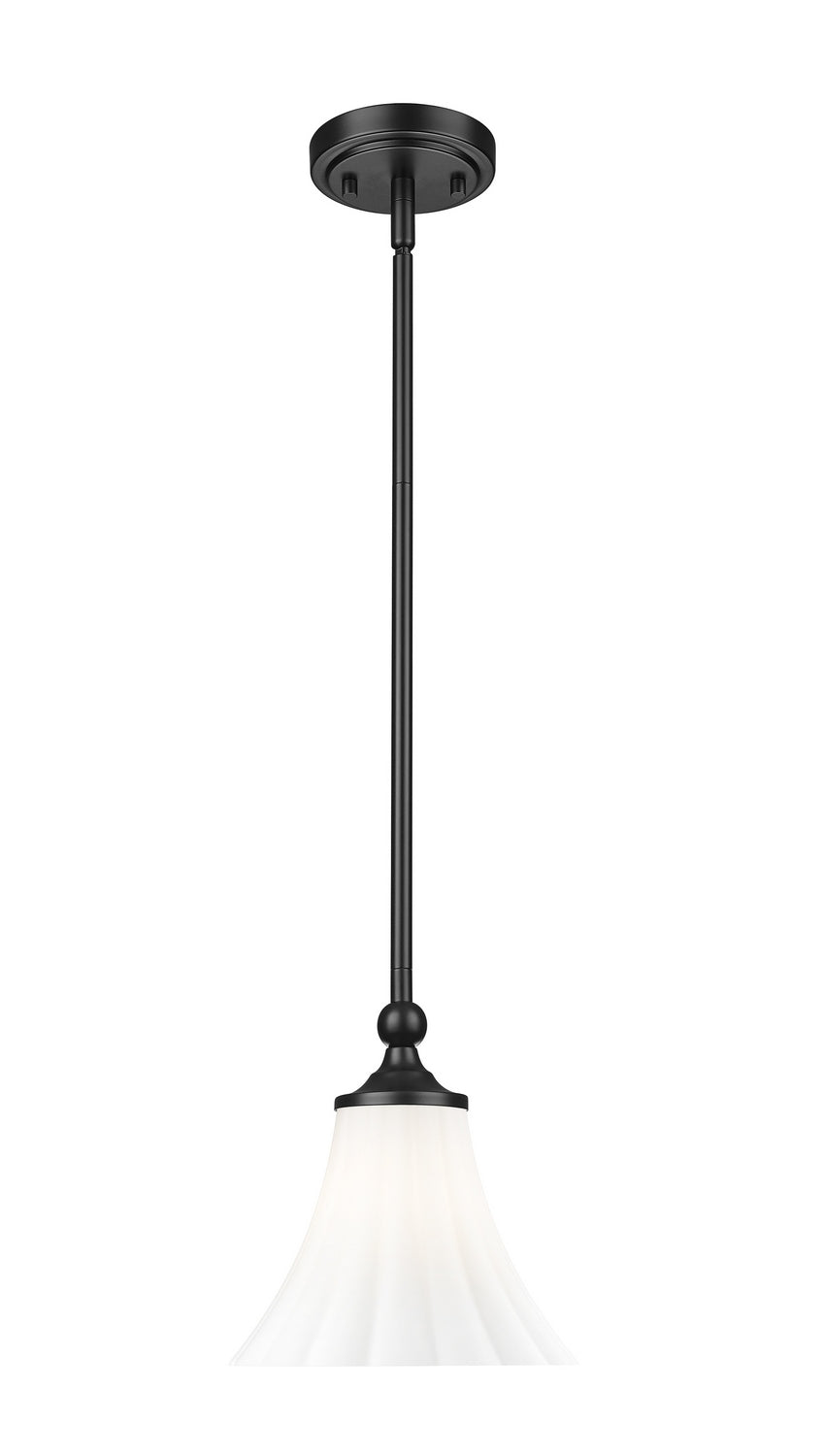 Z-Lite Canada - 1958P8-MB - One Light Pendant - Fleur - Matte Black