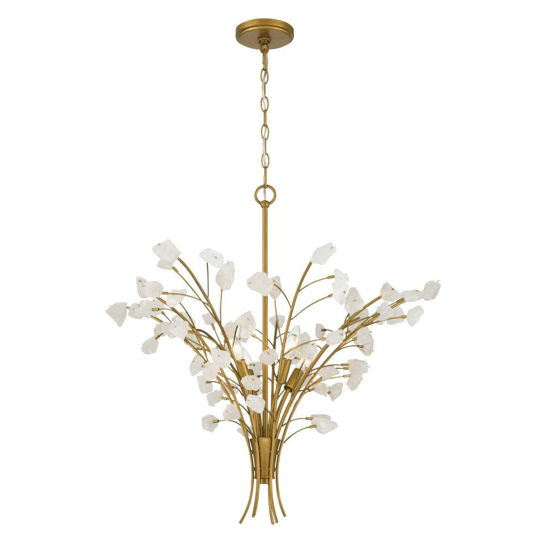 Ramus Six Light Chandelier in Painted Legacy Brass Minka-Lavery