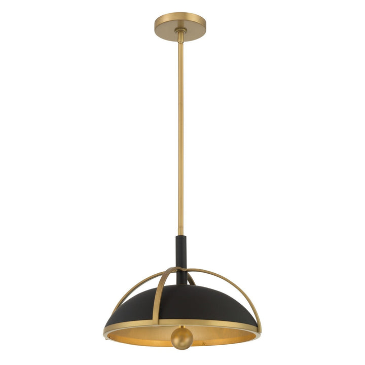 Yorkshire Two Light Pendant in Dark Matte Black Minka-Lavery