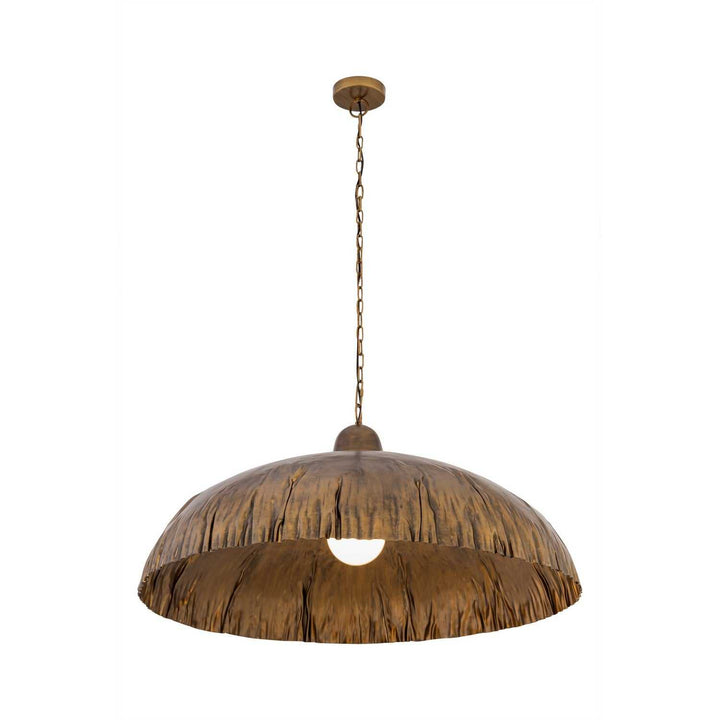 Zinnia One Light Pendant in Antique Brass Minka-Lavery