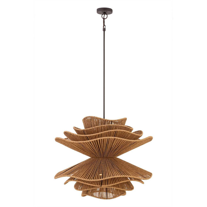 Mireth Six Light Pendant in Dark Bronze Minka-Lavery