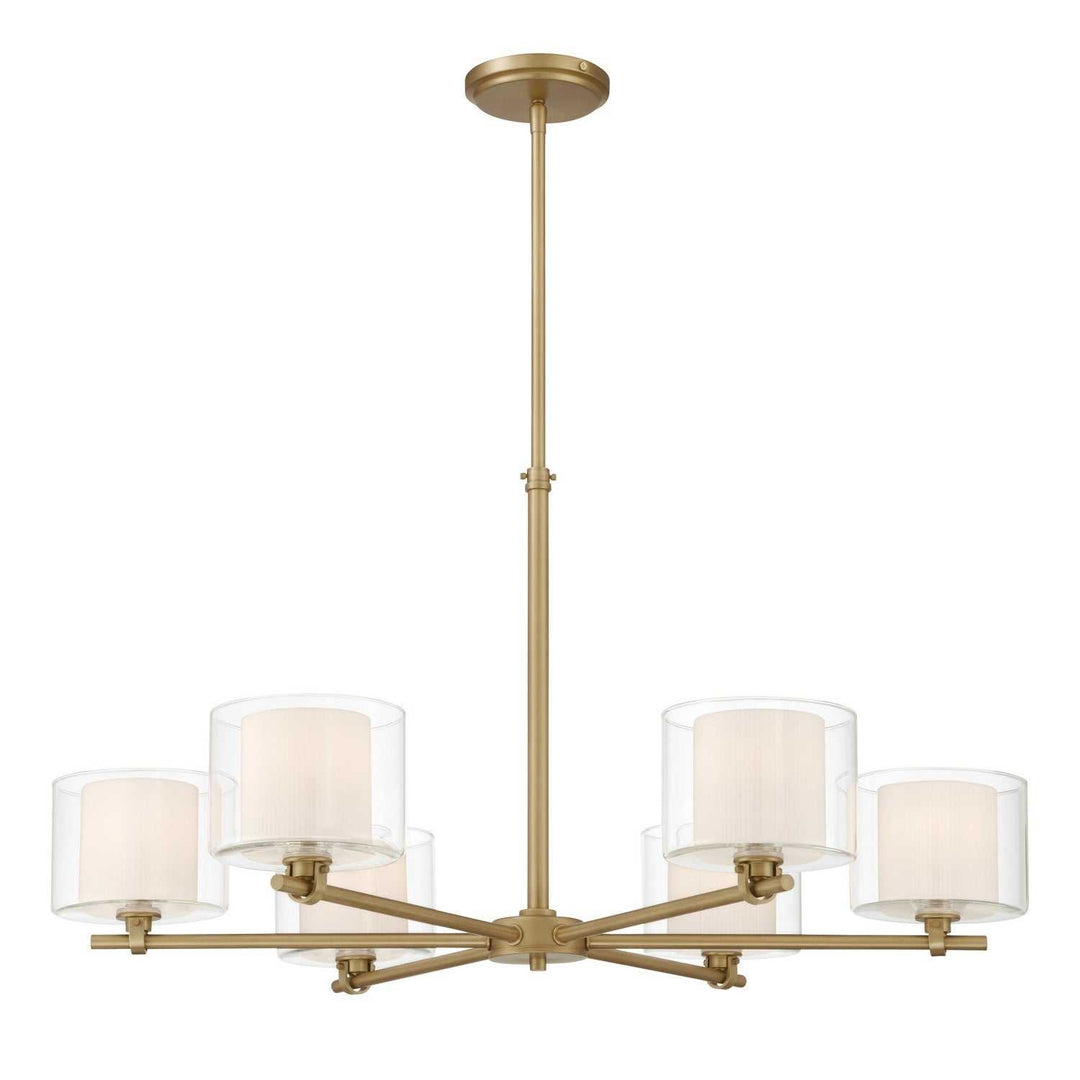 Seville Six Light Chandelier in Legacy Brass Minka-Lavery