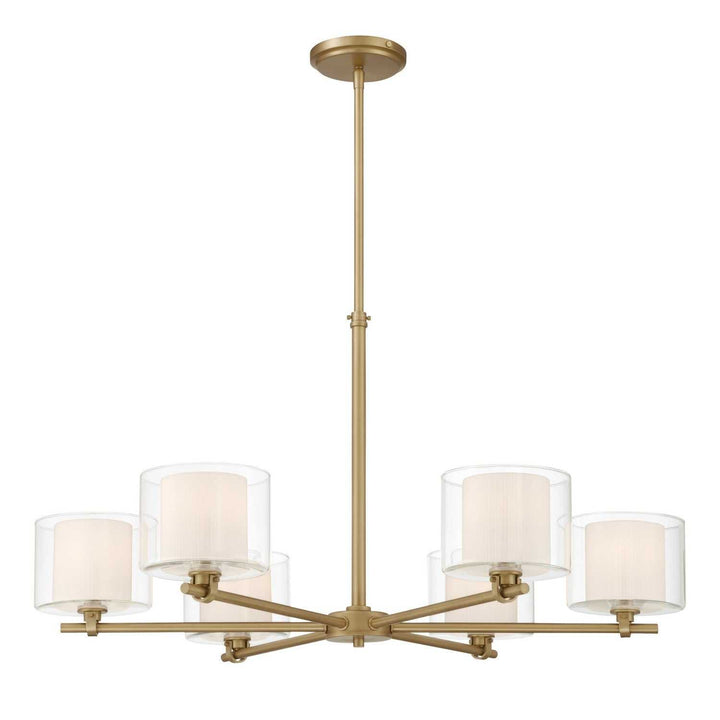 Seville Six Light Chandelier in Legacy Brass Minka-Lavery