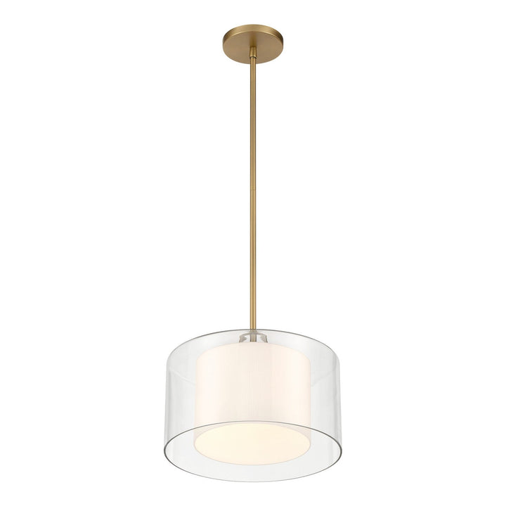 Seville One Light Convertible Pendant/Semi-Flush Mount in Legacy Brass Minka-Lavery