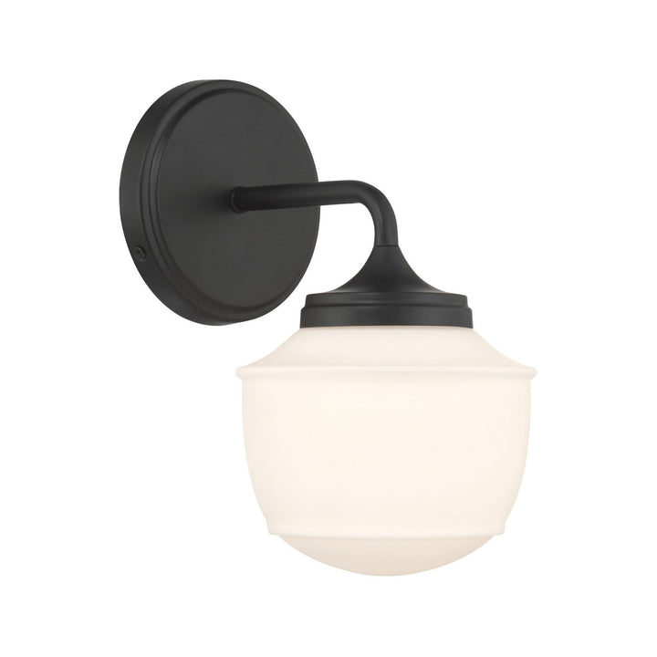 Cornwell One Light Bath Sconce in Dark Matte Black Minka-Lavery