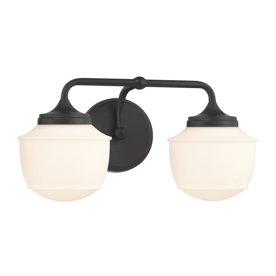Cornwell Two Light Vanity in Dark Matte Black Minka-Lavery