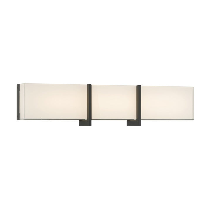 High Rise LED Bath Bar in Dark Matte Black Minka-Lavery